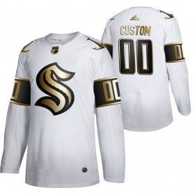 Seattle Kraken Trikot Custom 2021-22 Weiß Golden Edition Authentic - Herren